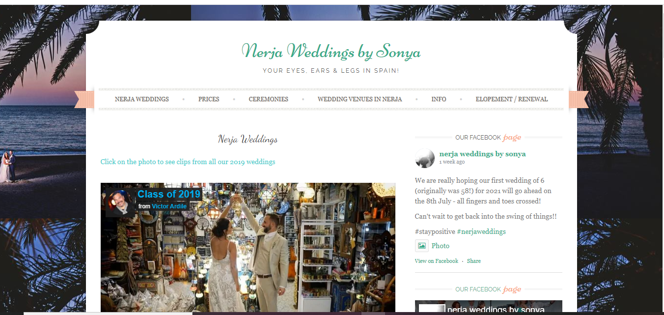 A WEDDING WEB PAGE